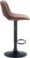2er Set Barhocker Camden Samt schwarz braun 