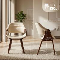 Esszimmerstuhl Maira Kunstleder walnuss/creme Esszimmerstuhl Maira Kunstleder walnuss/creme