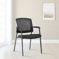 2er Set Besucherstuhl Volga schwarz 