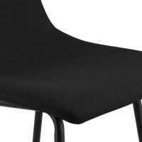 Barhocker Altona Stoff schwarz 