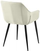 2er Set Esszimmerstuhl Luena Stoff creme 