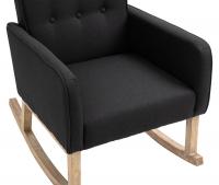 Schaukelstuhl Dream Stoff schwarz Schaukelstuhl Dream Stoff schwarz