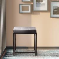 Sitzhocker Barci B Kunstleder  schwarz