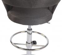 2er Set Barhocker Jaen Stoff dunkelgrau 