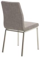 2er Set Esszimmerstühle Colmar Stoff grau 