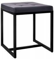 Sitzhocker Barci B Kunstleder  schwarz 