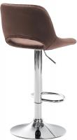 Barhocker Camden Samt chrom braun 