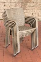 Polyrattan Stuhl Leonie natura 