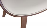 2er Set Esszimmerstuhl Foley Kunstleder eiche/creme 