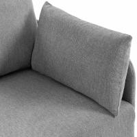 Ziden Couch 2 Sitzer Stoff hellgrau 
