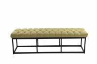 Sitzbank Amun Stoff Schwarz 150 cm grün 