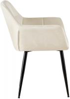 2er Set Esszimmerstuhl Emia Samt creme 