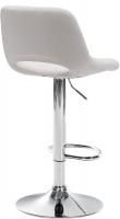Barhocker Camden Samt chrom creme 