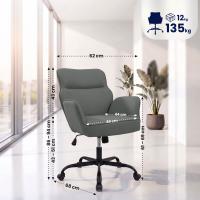Bürostuhl Amado Kunstleder grau 