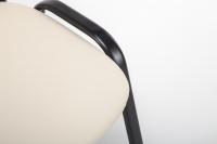 Besucherstuhl Ken Kunstleder creme 