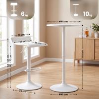 2er Bartisch Set Lumo weiß 