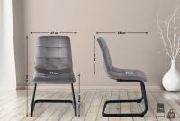 2er Set Esszimmerstuhl Vermont Samt dunkelgrau 2er Set Esszimmerstuhl Vermont Samt dunkelgrau