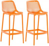 2er Set Barhocker Air  orange