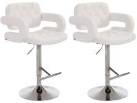 2er Set Barhocker Dublin weiß