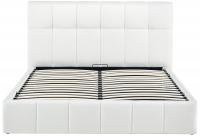 Bett Ladia Stoff 160x200 cm creme 