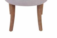 2er Set Esszimmerstuhl Aberdeen Stoff antik-hell grau 