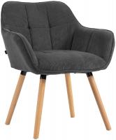 Esszimmerstuhl Vienna Cord natura dunkelgrau 