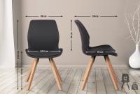 4er Set Stuhl Luna Kunstleder schwarz 4er Set Stuhl Luna Kunstleder schwarz
