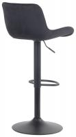 2er Set Barhocker Tover Samt schwarz 