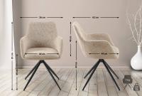 Esszimmerstuhl Olema Stoff taupe 