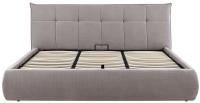 Bett Mirka 180x200 cm Stoff grau Bett Mirka 180x200 cm Stoff grau
