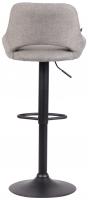 Barhocker Milet Stoff schwarz grau 