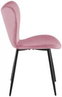 2er Set Esszimmerstuhl Maika Samt rosa 