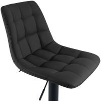 Barhocker Mapun Kunstleder schwarz 