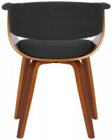 2er Set Stühle Bruce Stoff walnuss/schwarz 