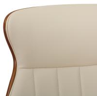 Bürostuhl Melilla Kunstleder walnuss/creme 