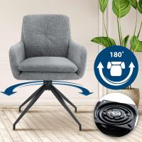 Esszimmerstuhl Pickett Stoff grau 