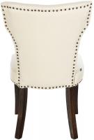2er Set Esszimmerstuhl Zadar Stoff antik-dunkel creme 