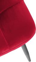 2er Set Esszimmerstuhl Tilde Samt rot 