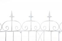 Gartenzaun Mangold antik weiß 