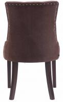 Esszimmerstuhl Aberdeen Samt antik braun 