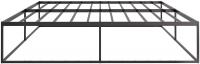 Metallbett Scala 200x200x46 cm schwarz 