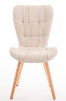 4er Set Stuhl Elda Stoff natura creme