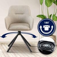 Stuhl Tipton Stoff taupe 