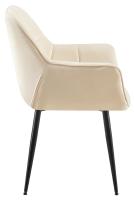 Esszimmerstuhl Roseville Samt creme 