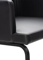 Esszimmerstuhl Zavor Kunstleder schwarz schwarz 