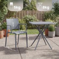Gartenmöbel-Set Pula grau 