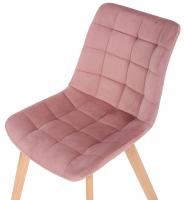 2er Set Esszimmerstühle Passaic Samt pink 