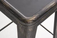 Barhocker Joshua antik schwarz-gold 