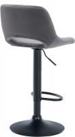 2er Set Barhocker Camden Samt schwarz dunkelgrau 
