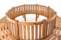 Baumbank Novum rund 250 cm teak Baumbank Novum rund 250 cm teak
